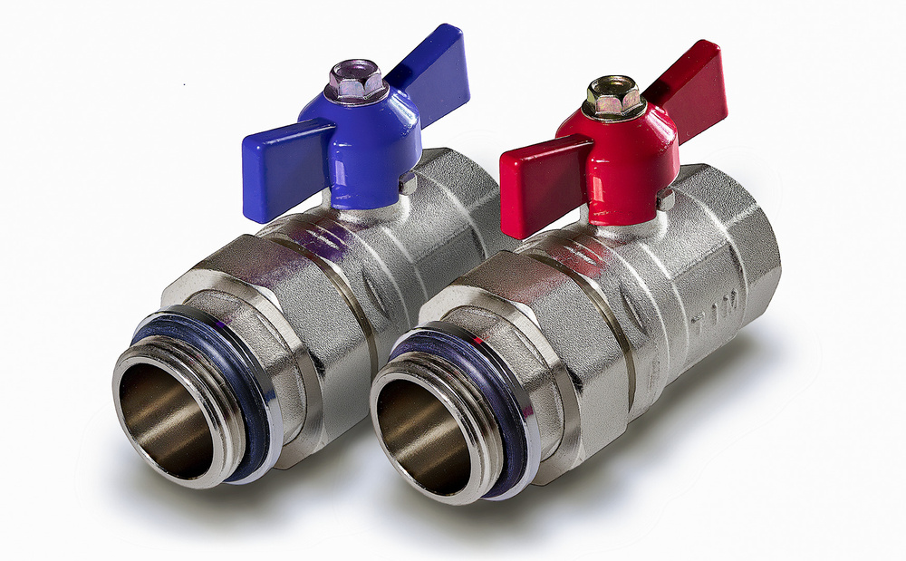 Кран шаровой со сгоном гайкой (пара) ТИМ M318-4 на 1" - купить по ...