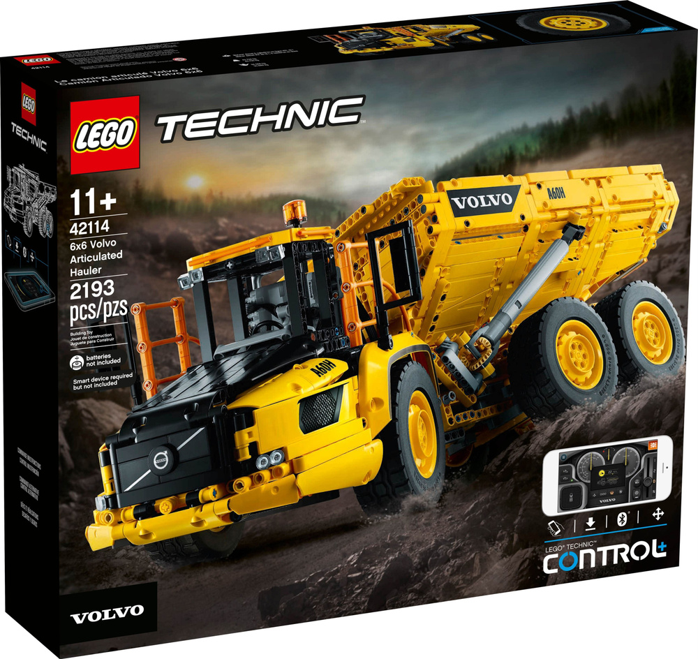 лего Technic серия, LEGO 42114 Самосвал Volvo 6х6, lego конструктор для  мальчика, лего для девочек - купить с доставкой по выгодным ценам в  интернет-магазине OZON (683659754)