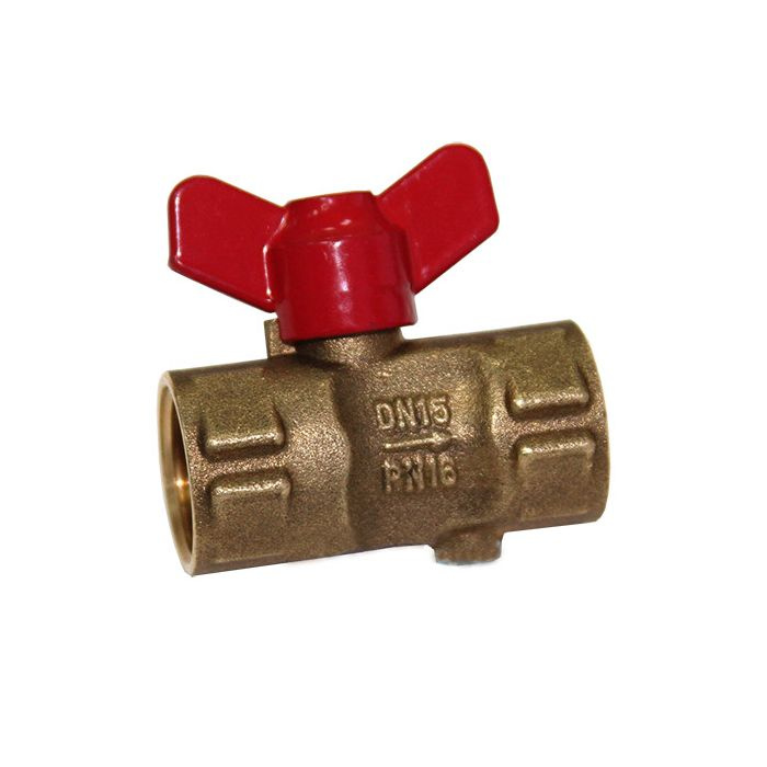 Кран д/маном шаровой 1/2'' 3-ход. с бабочкой, со спуском 11б27п2 РУ16 ...