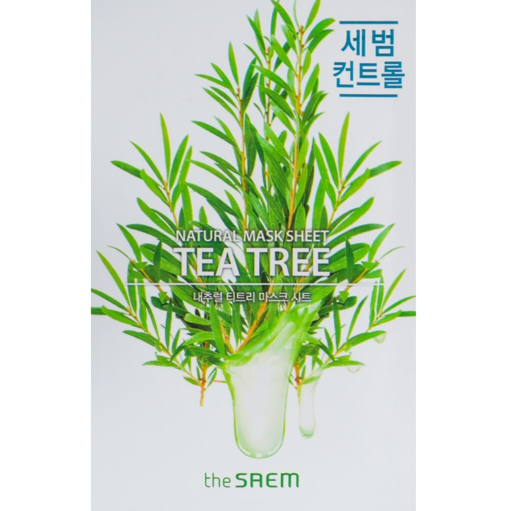 THE SAEM Маска на тканевой основе д/лица N с экстрактом чайного дерева Natural Tea Tree Mask Sheet 21мл #1