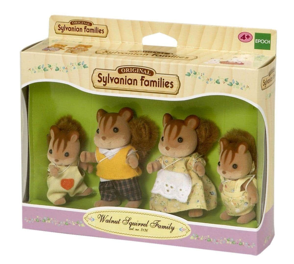 Набор Sylvanian Families 4172 Семья Белок - купить с доставкой по выгодным  ценам в интернет-магазине OZON (845072081)