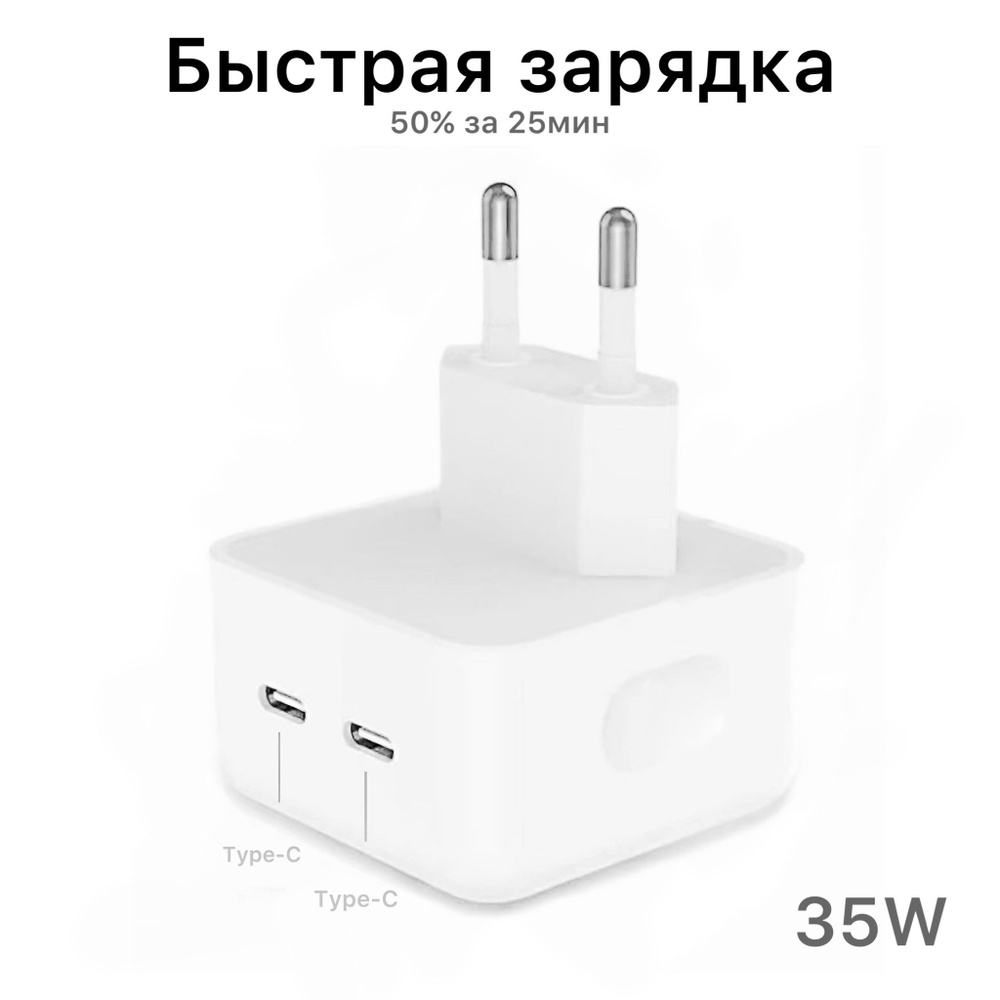 Сетевое зарядное устройство Gerlax sam45_2, 35 Вт, USB Type-C, Quick Charge  3.0, Power Delivery - купить по выгодной цене в интернет-магазине OZON  (719205029)