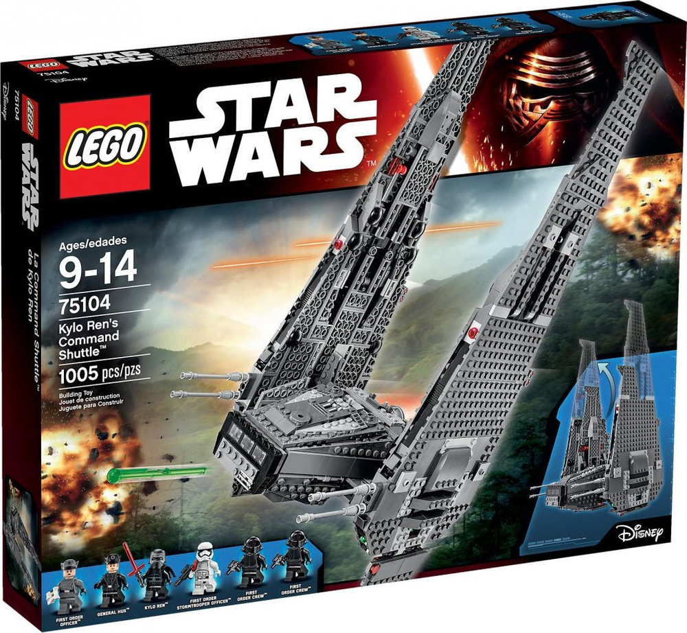 Lego star wars kylo sales ren's command shuttle 75104