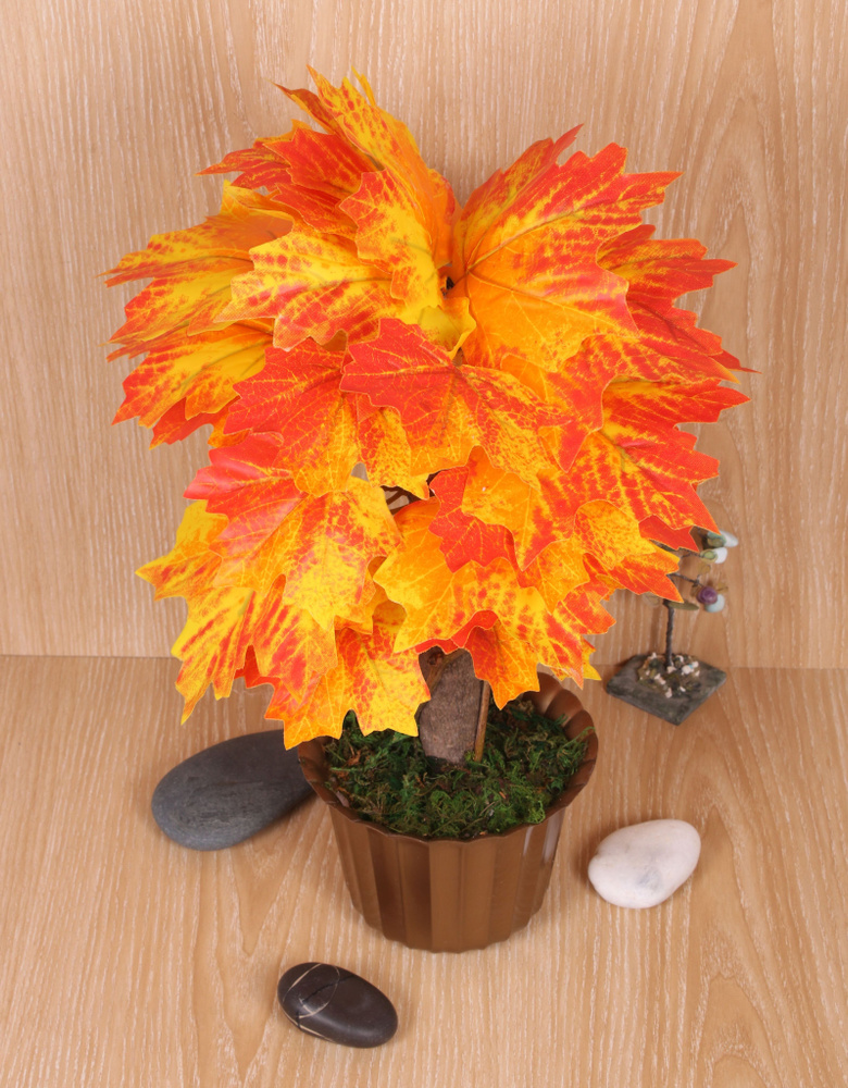 Купить Искусственное дерево / Осенний клен бонсай / В горшках / В кашпо ...