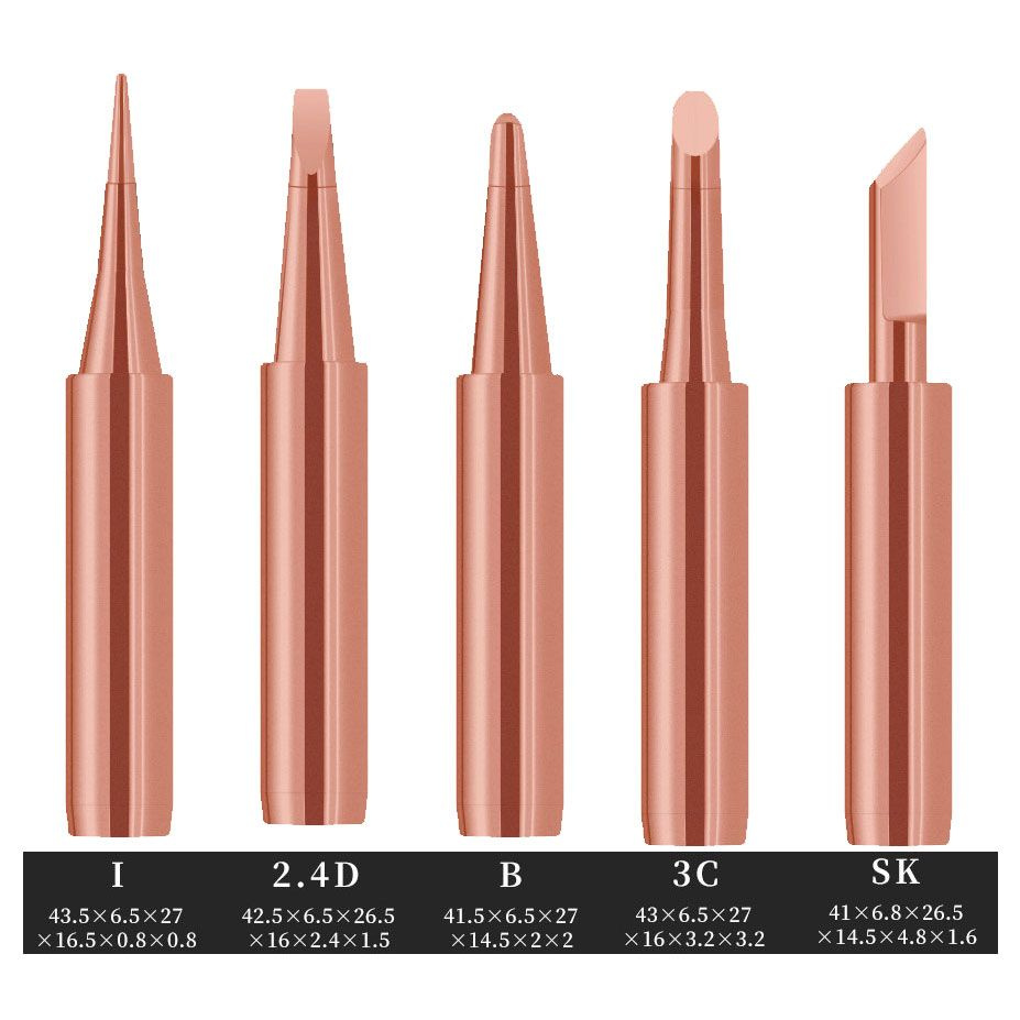 5 шт. Набор жал для паяльника с керамическим нагревателем, тип 900М ...