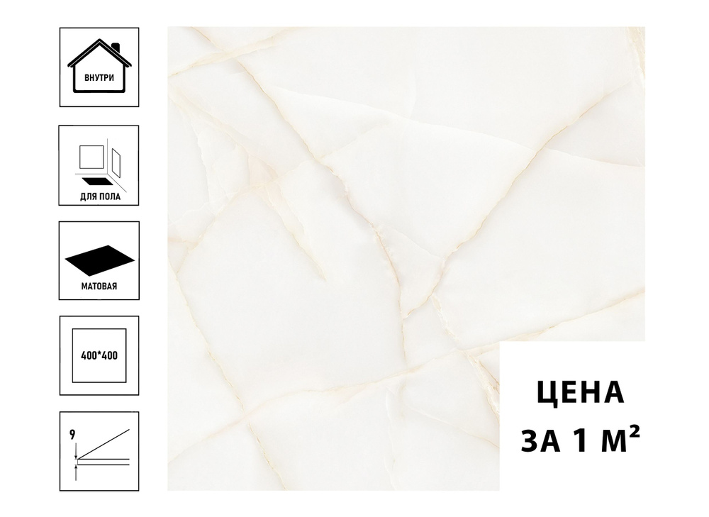 Плитка керамическая GlobalTile Delight 40х40см, бежевый (цена за 1 кв.м)  #1