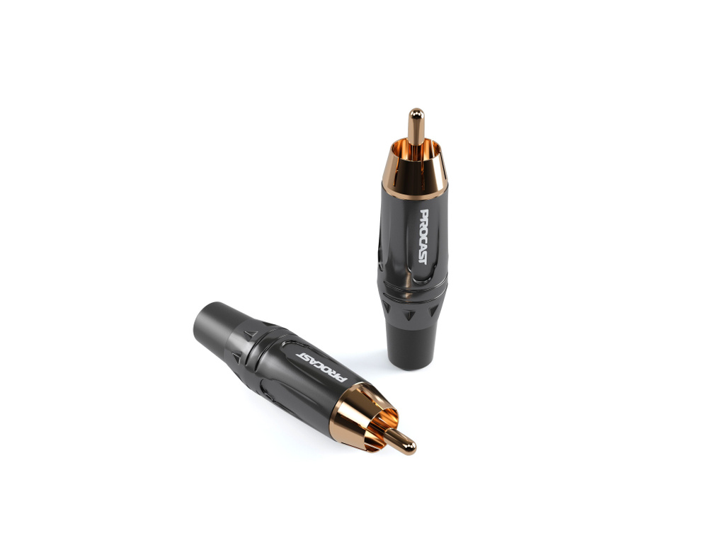 Разъем RCA(male) PROCAST cable RCA6/TT/Black черный маркер #1