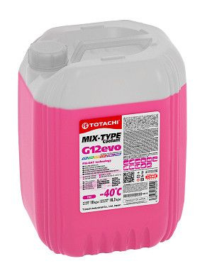 Антифриз Розовый TOTACHI G12evo (-40C) 10 кг лобридный PSi-OAT #1