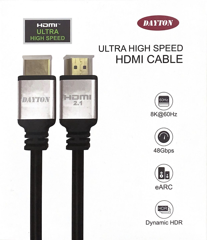 Кабель HDMI DAYTON Кабель HDMI 2.1 - купить по низкой цене в интернет ...