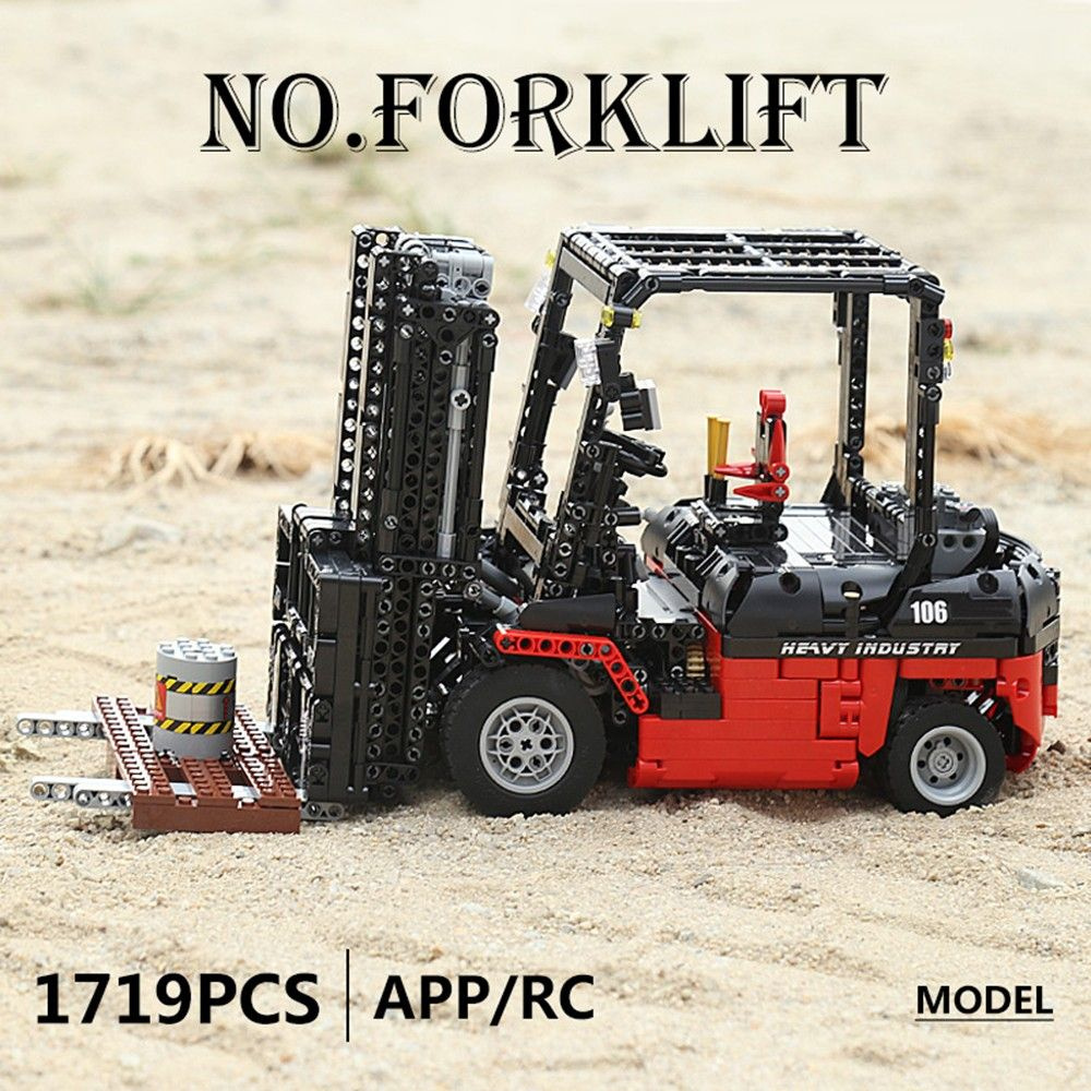 Конструктор MOULD KING Вилочный погрузчик Forklift Mk II с моторизацией 13106 - 1719 деталей, для мальчиков #1