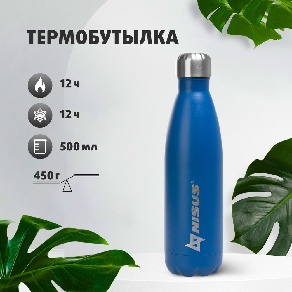 Термобутылка, бутылка для воды спортивная, термос 500ML Nisus  #1