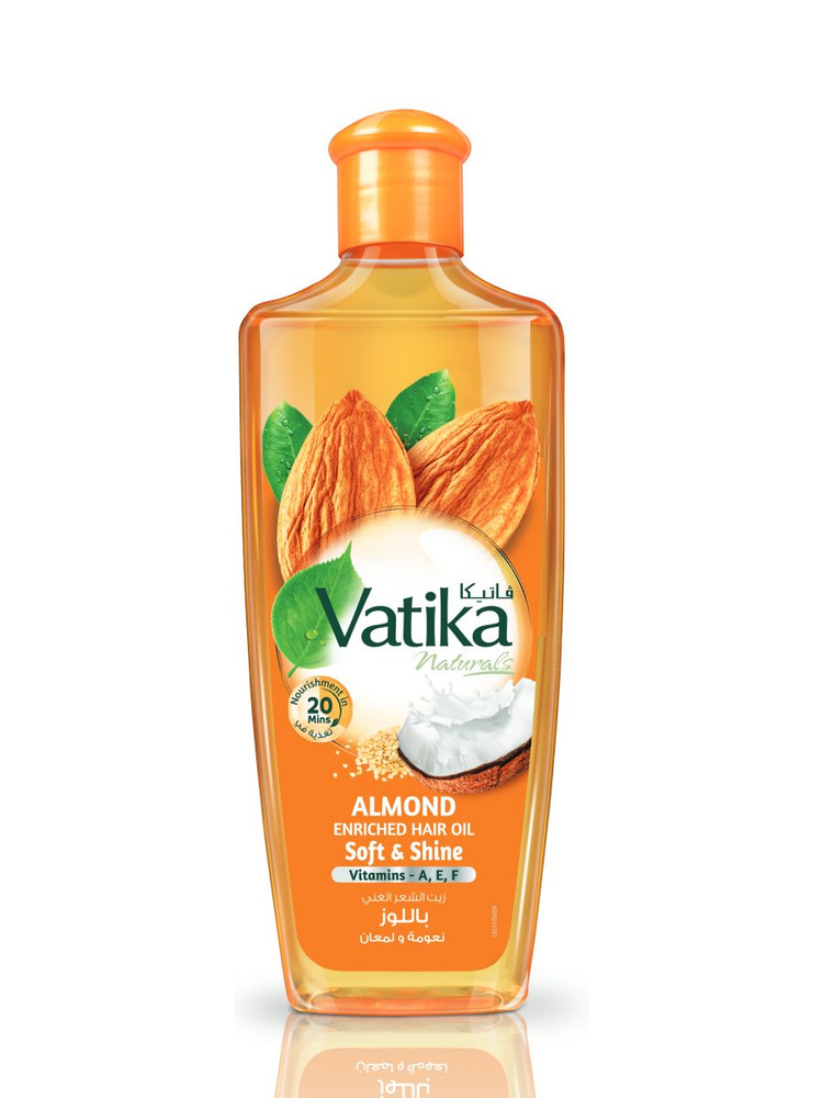 Dabur Vatika МИНДАЛЬ Масло для волос, мягкость и сияние 200 мл./ALMOND Enriched Hair Oil/Ватика,Дабур,200 мл./ - купить с доставкой по выгодным ценам в интернет-магазине OZON (563569700)