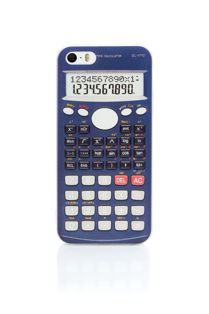 Чехол силиконовый "Калькулятор синий" iPhone 5 / 5S / SE - купить с ...