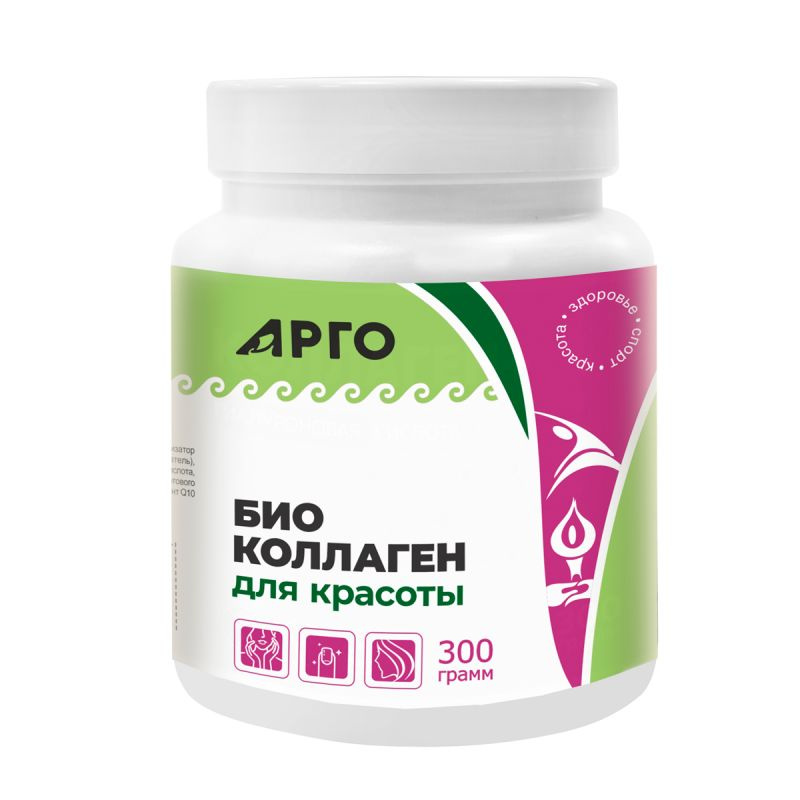 Био Коллаген для красоты с гиалуроновой кислотой, 300 г, Биолит, Арго ...