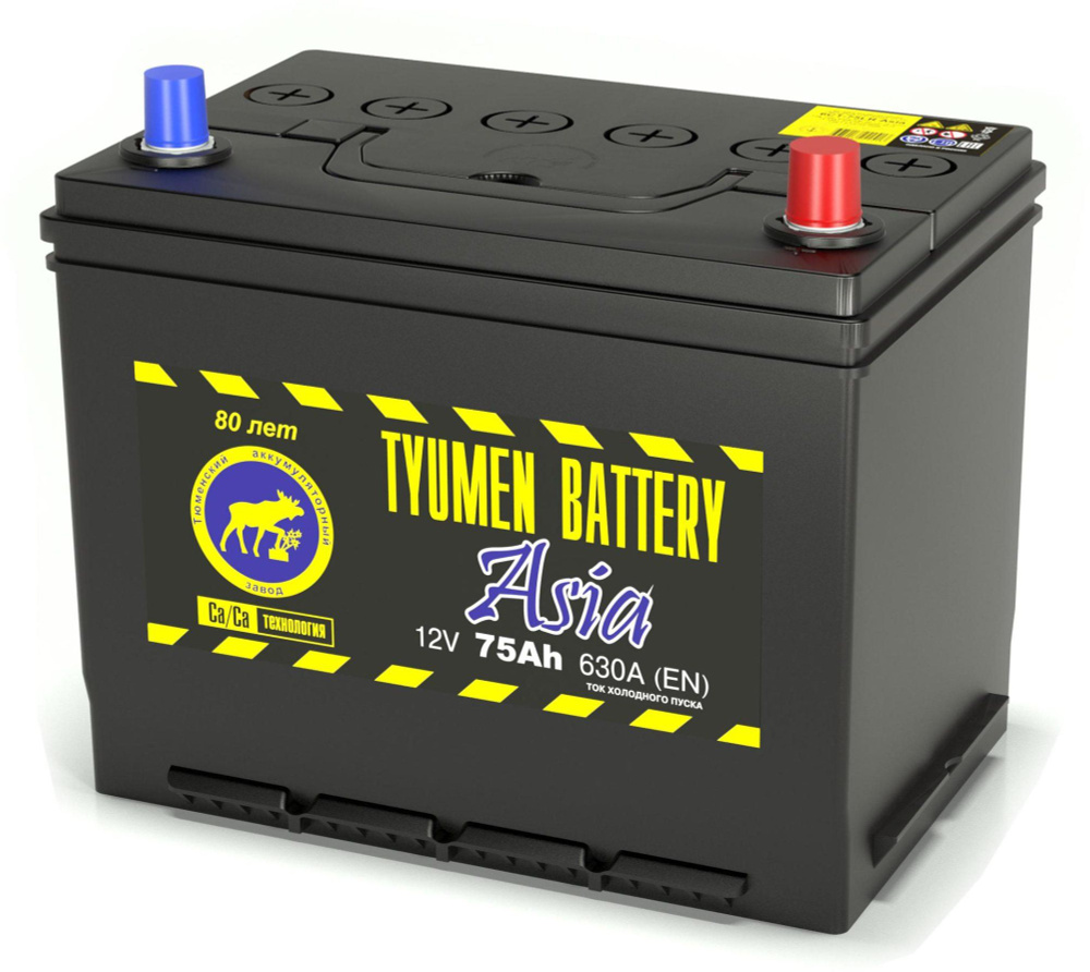 Аккумулятор автомобильный Тюмень азия / TYUMEN BATTERY ASIA 6СТ-75 Обр.