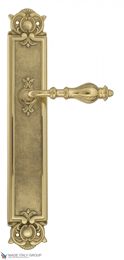 Дверная ручка на планке Venezia GIFESTION PL97 полированная латунь  #1