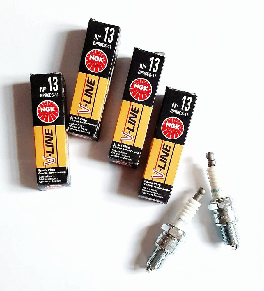 Комплект свечей зажигания NGK BPR6ES-11 - купить по выгодным ценам в ...