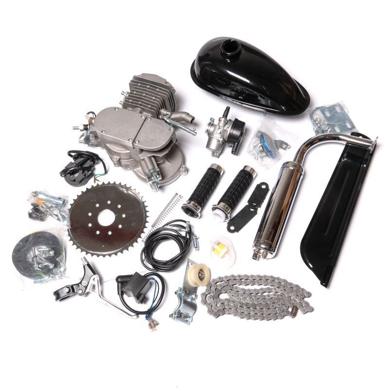 Двигатель веломотор F80 на 80 куб (комплект) СЕРЫЙ - купить с доставкой ...