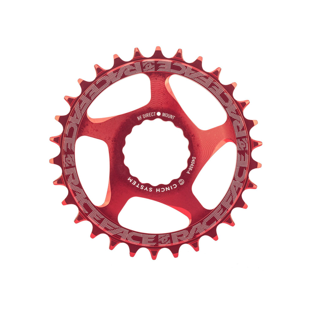 Звезда передняя RaceFace Cinch, Narrow Wide, 36T, Direct Mount, красная ...