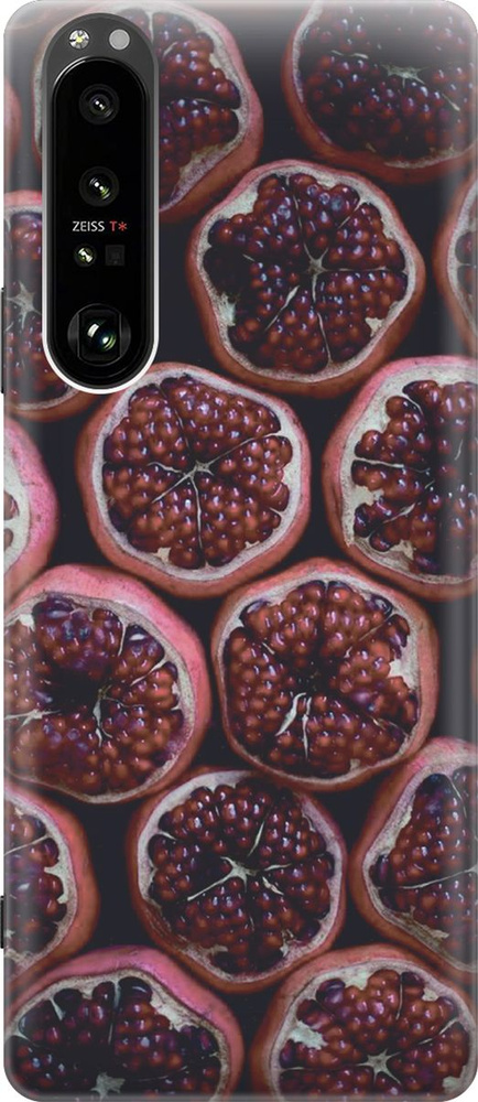 Силиконовый чехол Гранаты на Sony Xperia 1 III / Сони Иксперия 1 3 ...