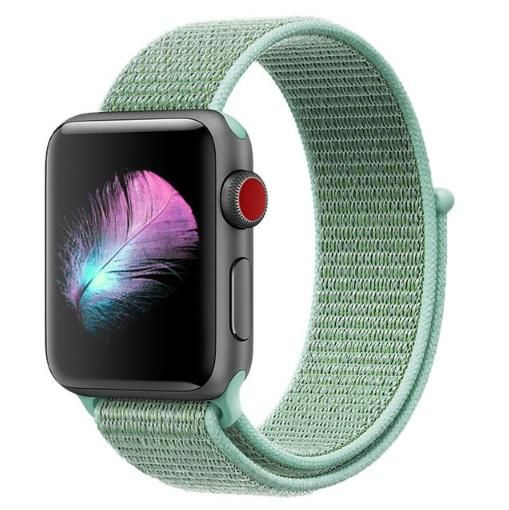 Нейлоновый тканевый ремешок для Apple Watch - SE/38-40-41 мм , бирюзовый  #1