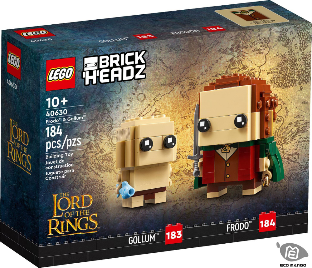 Конструктор Lego 40630 Brickheadz Фродо и Голлум Властелин колец ...