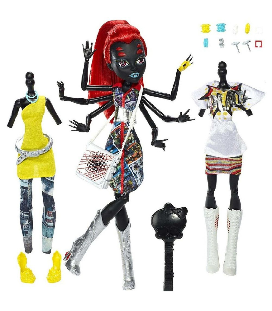 Кукла Monster High Mattel Монстер Хай Вайдона Спайдер Я Люблю Моду - купить  с доставкой по выгодным ценам в интернет-магазине OZON (871522371)