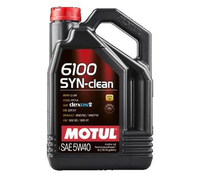 MOTUL 6100 SYN-CLEAN 5W-40 Масло моторное, Синтетическое, 4 л #1