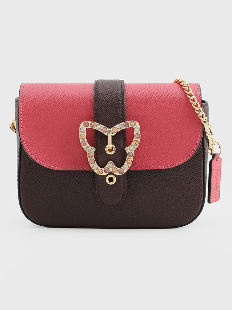 Gucci bag 2025 with butterfly buckle