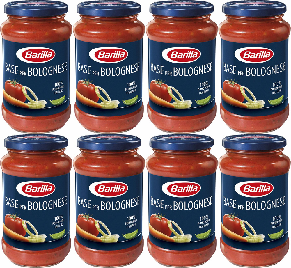 Соус Barilla Base per Bolognese Томатный основа для Болоньезе, комплект: 8  упаковок по 400 г