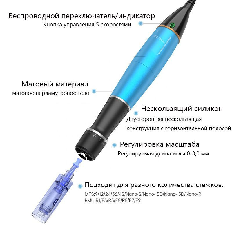 Косметологический аппарат Электрический мезороллер / Аппарат для фракционной мезотерапии / микронидлинга #1