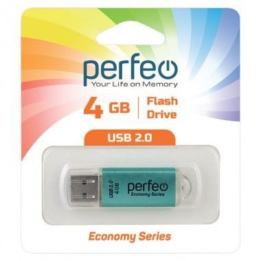 Perfeo USB-флеш-накопитель E01 4 ГБ, бирюзовый #1