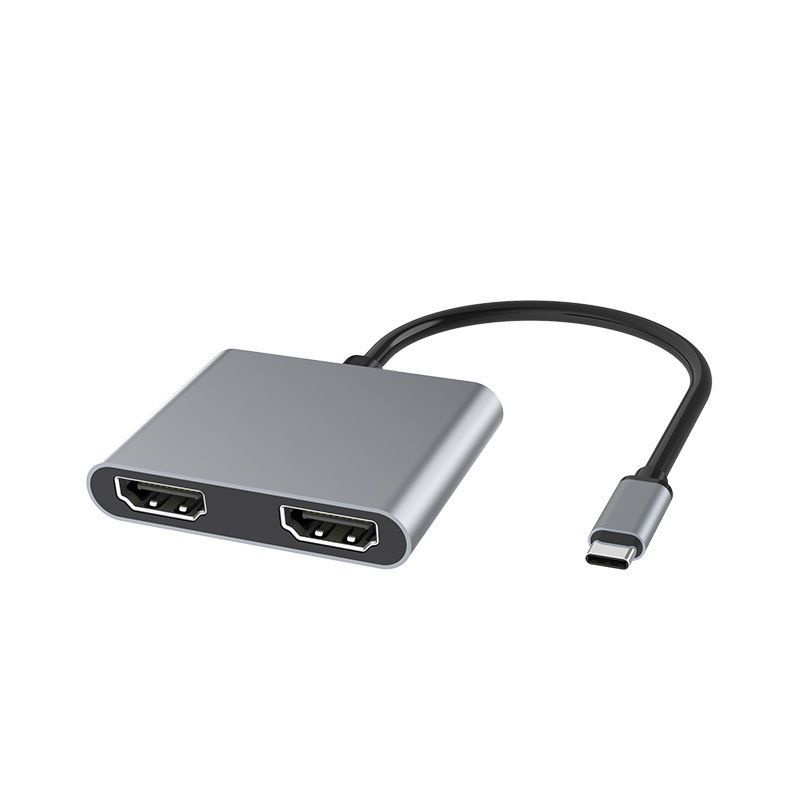 Док-станция USB 3.0 Type-C 4-в-1, переходник HDMI х 2, концентратор, расширитель портов  #1