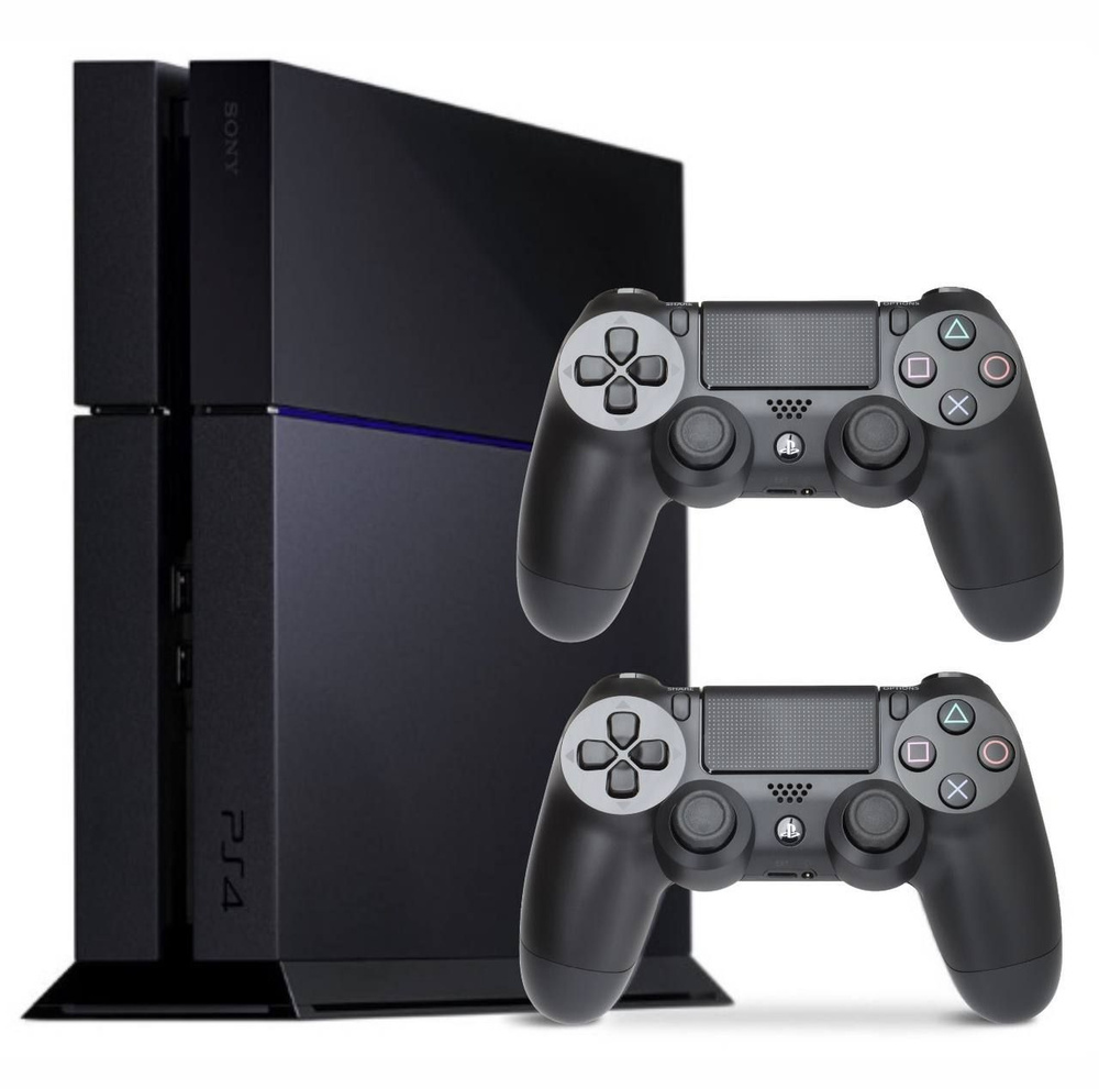 Игровая приставка PS4 Fat (500gb) Black, ps4, 2 геймпада, reseller - купить  с доставкой по выгодным ценам в интернет-магазине OZON (1066723785)