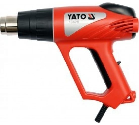 Фен технический YATO 2000Вт 550C, 500 л/мин, YT-82291,4 насадки, кейс #1