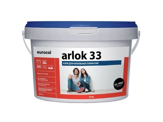 Водно-дисперсионный клей 33 Arlok (4кг) eurocol #1