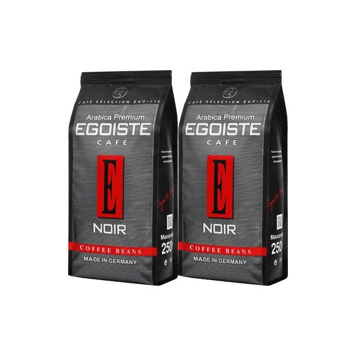 Кофе в зернах Egoiste Noir Arabica Premium 250 гр х 2 шт. #1