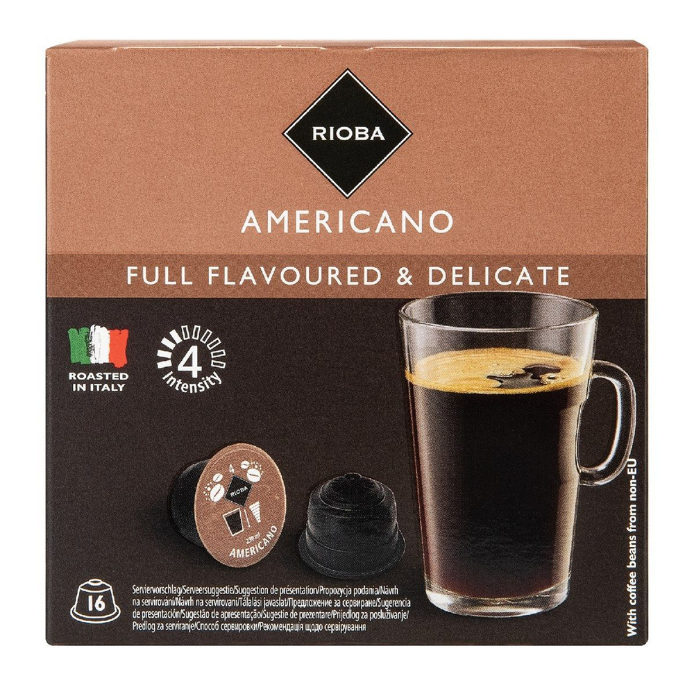 Кофе Rioba Dolce Gusto Американо в капсулах 8г х 16шт, 3 упаковки #1