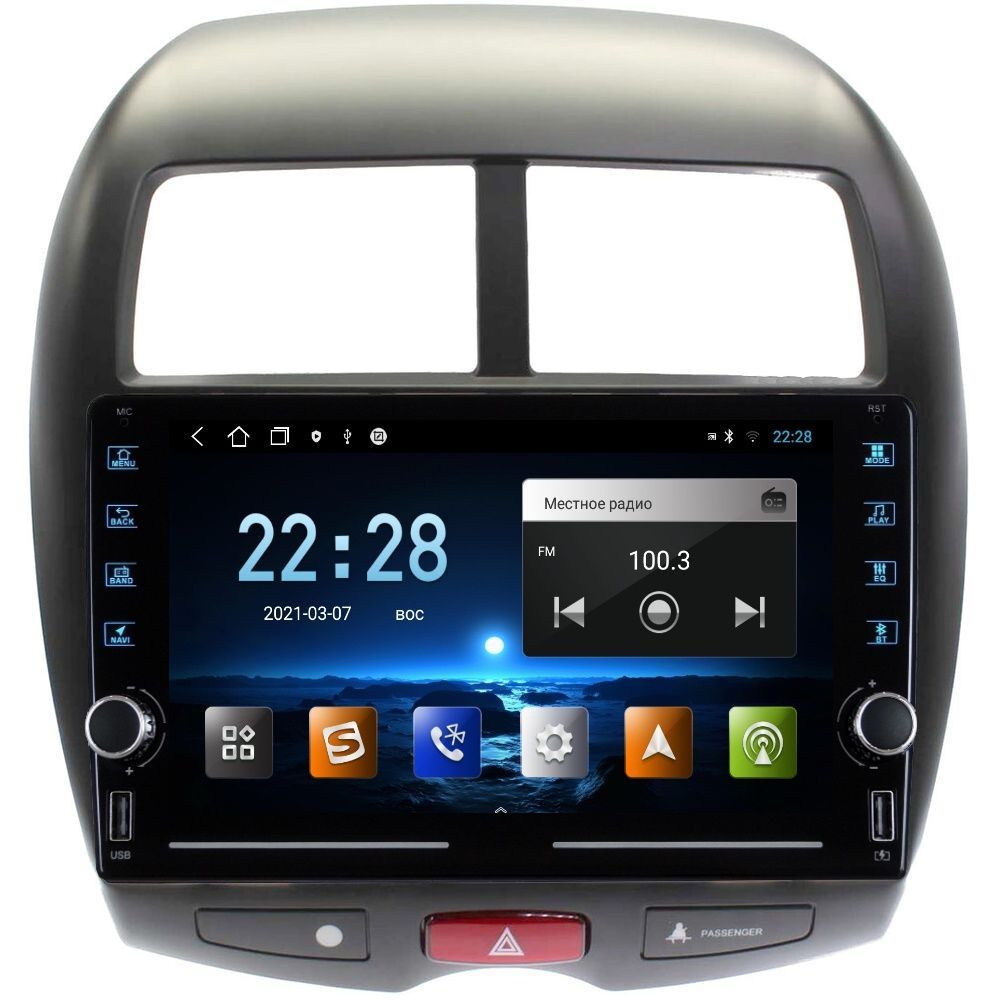 Магнитола K8 Mitsubishi ASX, Peugeot 4008, Citroen C4 Aircros - Android 12 - Память 1+32Gb - IPS экран #1