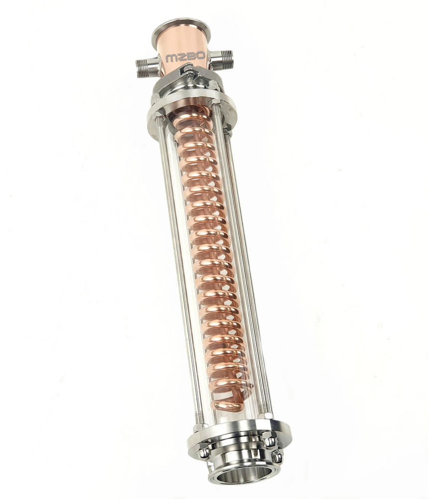 Медный холодильник Димрота 2 дюйма 35 см в стеклянной царге 35 см ...