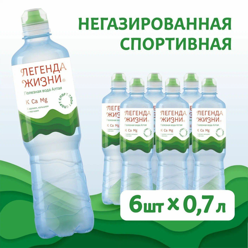 ЛЕГЕНДА ЖИЗНИ Вода Питьевая Негазированная 700мл. 6шт - купить с доставкой  по выгодным ценам в интернет-магазине OZON (607770918)