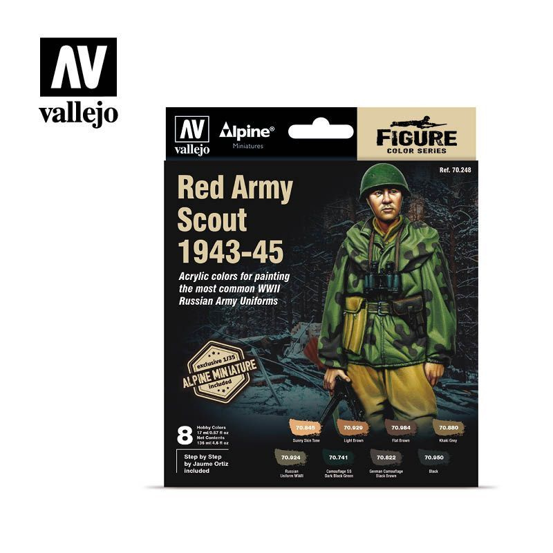 Набор красок Vallejo - Model Color Set: Red Army Scout 1943-45 #1