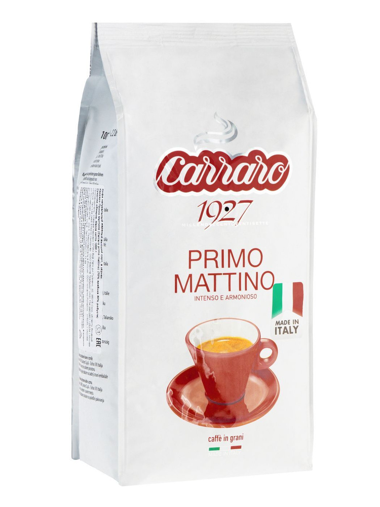 Caffe Carraro Кофе в зернах Primo Mattino, 1000 г - купить с доставкой ...