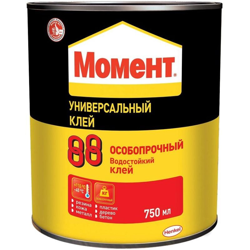 Henkel Клей универсальный Момент 88 особопрочный водостойкий 750 мл  #1