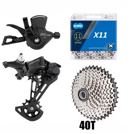 SHIMANO DEORE SL-M5100 Велосипедная трансмиссия, 11 скоростей, цепь KMC X11, кассета SUNSHINE 11-52T, #1