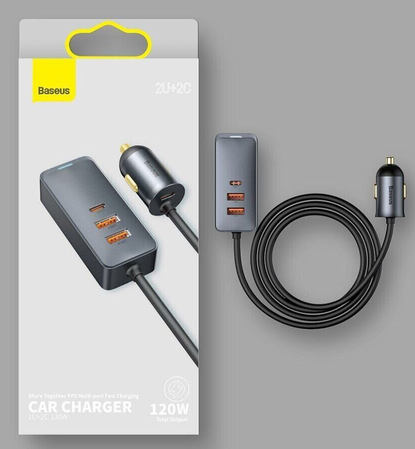 Автомобильное зарядное устройство Baseus зарядка базеус в авто.)1 USB ...