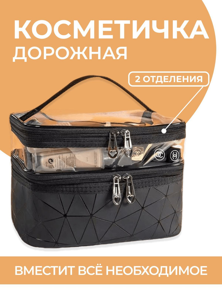 Косметичка женская дорожная прозрачная большая бьют кейс - купить с ...