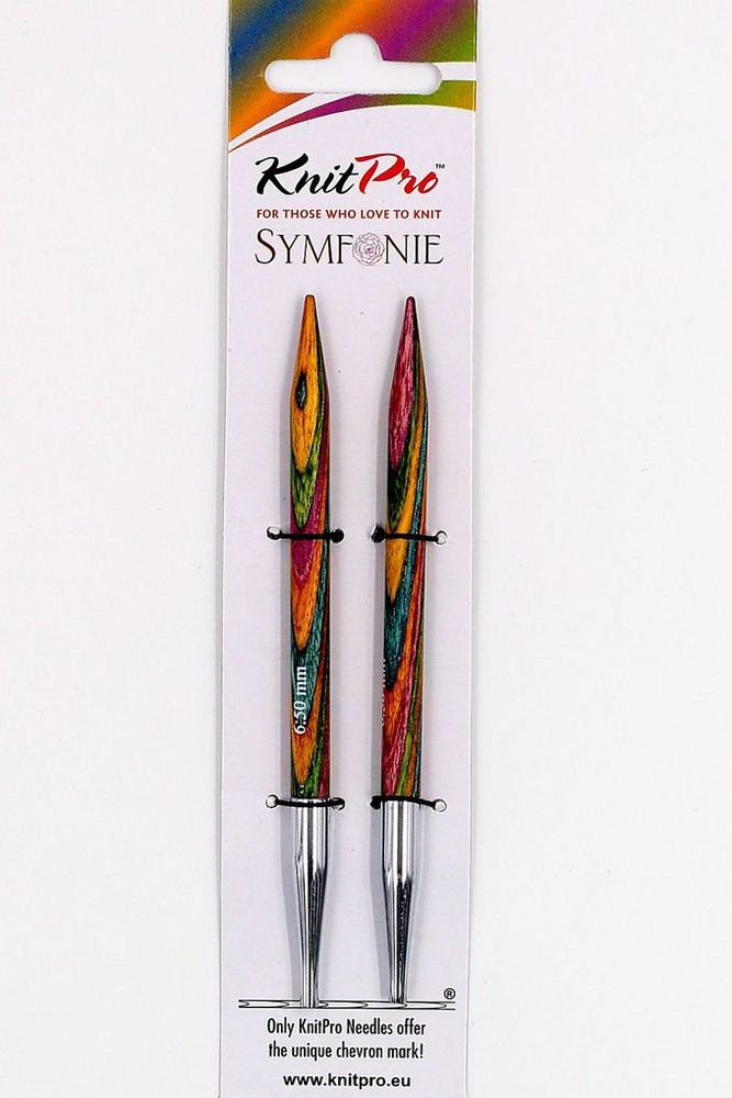 Спицы KnitPro съемные Symfonie Wood № 5,0 #1