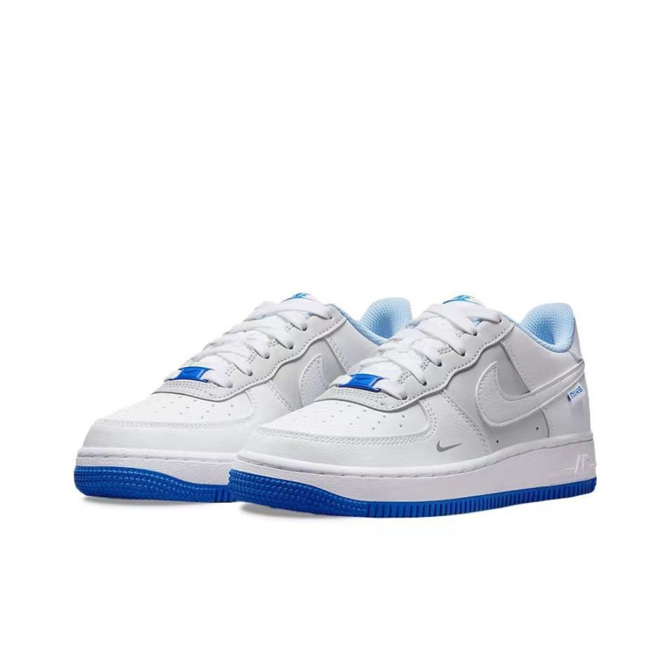 Nike air force 1s white and blue best sale