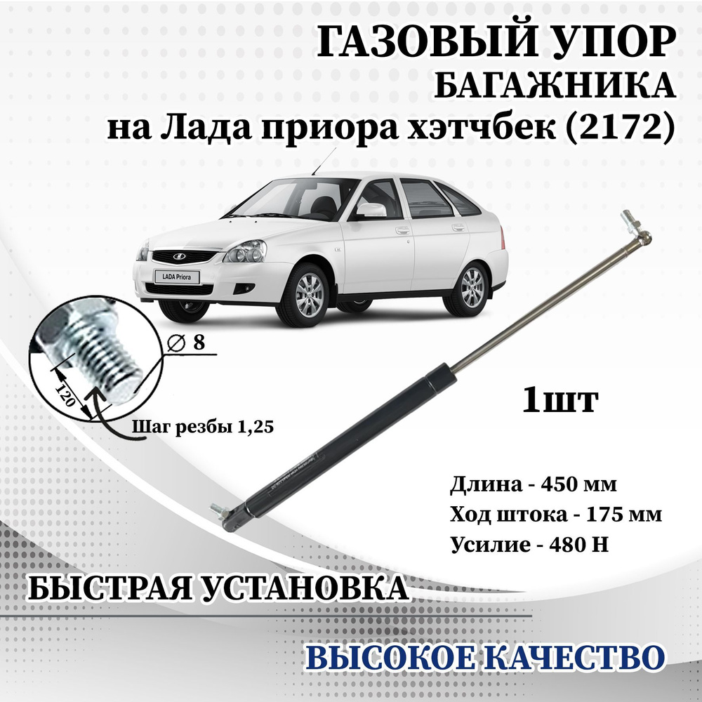 Упоры (амортизаторы) капота для Lada Granta